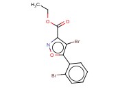 4-BROMO-5-(2-BROMOPHENYL)-3-ISOXAZOLECARBOXYLIC ACID ETHYL ESTER