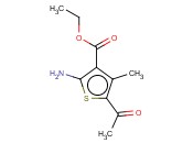 <span class='lighter'>5-ACETYL-2-AMINO-4-METHYL-THIOPHENE-3-CARBOXYLIC</span> ACID ETHYL <span class='lighter'>ESTER</span>