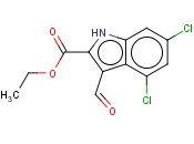 4,6-二<span class='lighter'>氯</span>-3-甲酰基-1H-<span class='lighter'>吲哚</span>-2-甲酸乙酯