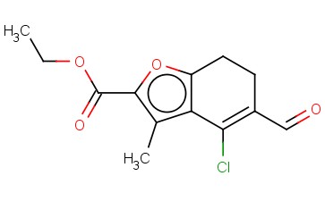 ETHYL 4-CHLORO-5-FORMYL-3-METHYL-6,7-DIHYDRO-1-BENZOFURAN-2-CARBOXYLATE