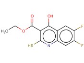 <span class='lighter'>6,7-DIFLUORO-4-HYDROXY-2-MERCAPTOQUINOLINE-3-CARBOXYLIC</span> <span class='lighter'>ACIDETHYL</span> <span class='lighter'>ESTER</span>