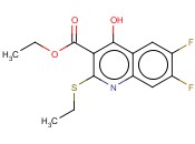 2-乙硫基-6,7-二氟-4-羟基喹啉-3-羧酸乙酯