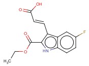 1H-吲哚-2-羧酸,3-(2-羧基<span class='lighter'>乙烯</span>基)-5-氟-, 2-乙基<span class='lighter'>酯</span>