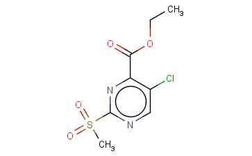 ETHYL <span class='lighter'>5-CHLORO-2-METHYLSULFONYLPYRIMIDINE-4-CARBOXYLATE</span>