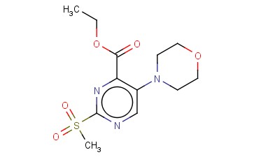ETHYL 2-METHYLSULFONYL-5-MORPHOLIN-4-YLPYRIMIDINE-4-CARBOXYLATE
