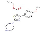 4-(4-<span class='lighter'>甲</span><span class='lighter'>氧</span><span class='lighter'>苯基</span>)-2-(1-哌嗪<span class='lighter'>基</span>)-5-<span class='lighter'>三</span>唑羧酸<span class='lighter'>乙</span>酯