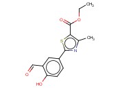 ETHYL 2-(3-FORMYL-4-<span class='lighter'>HYDROXYPHENYL</span>)-4-METHYL-1,3-THIAZOLE-5-CARBOXYLATE