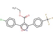 5-(4-CHLOROPHENYL)-3-[4-(TRIFLUOROMETHYL)PHENYL]-4-ISOXAZOLECARBOXYLIC ACID ETHYL ESTER