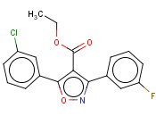 5-(3-CHLOROPHENYL)-3-(3-FLUOROPHENYL)-4-ISOXAZOLECARBOXYLIC ACID ETHYL ESTER