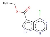 Ethyl 4-chloro-7H-pyrrolo[2,3-d]<span class='lighter'>pyrimidine-5-carboxylate</span>