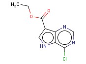 ETHYL 4-CHLORO-5H-<span class='lighter'>PYRROLO</span>[<span class='lighter'>3,2-D</span>]<span class='lighter'>PYRIMIDINE</span>-7-CARBOXYLATE