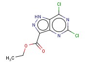 5,7-二氯-1H-<span class='lighter'>吡唑</span>并[4,3-d]嘧啶-3-<span class='lighter'>羧酸</span><span class='lighter'>乙</span><span class='lighter'>酯</span>