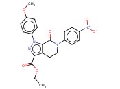 4,5,6,7-Tetrahydro-1-(4-methoxyphenyl)-6-(4-nitrophenyl)-7-oxo-1H-pyrazolo[3,4-c]pyridine-3-carboxylic acid ethyl ester