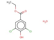 3,5-二氯-4-<span class='lighter'>羟基</span><span class='lighter'>苯甲酸</span>乙<span class='lighter'>酯</span>水合物