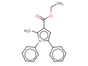 1,5-DIPHENYL-2-<span class='lighter'>METHYLPYRROLE</span>-3-CARBOXYLIC ACID ETHYL ESTER