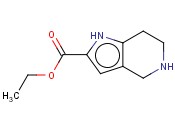 ETHYL 4,5,6,7-TETRAHYDRO-1H-PYRROLO[<span class='lighter'>3,2-C</span>]<span class='lighter'>PYRIDINE</span>-2-CARBOXYLATE