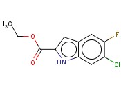 6-氯-5-<span class='lighter'>氟</span>-1H-<span class='lighter'>吲哚</span>-2-<span class='lighter'>甲酸</span>乙酯