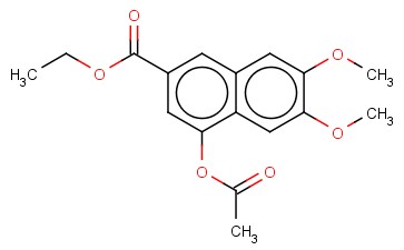 4-(ACETYLOXY)-6,7-DIMETHOXY-2-NAPHTHALENECARBOXYLIC ACID ETHYL ESTER