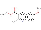 6-METHOXY-2-METHYLQUINOLINE-3-CARBOXYLIC ACID ETHYL <span class='lighter'>ESTER</span>