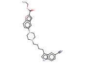 5-[4-[4-(5-<span class='lighter'>氰</span><span class='lighter'>基</span>-1H-<span class='lighter'>吲哚</span>-3-<span class='lighter'>基</span>)丁基]-1-哌嗪<span class='lighter'>基</span>]-2-苯并呋喃羧酸乙酯