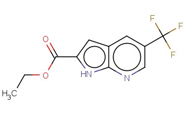 <span class='lighter'>5-TRIFLUOROMETHYL-7-AZAINDOLE-2-CARBOXYLIC</span> ACID ETHYL <span class='lighter'>ESTER</span>