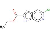 ETHYL 5-<span class='lighter'>CHLORO</span>-1H-PYRROLO[2,3-C]<span class='lighter'>PYRIDINE</span>-2-CARBOXYLATE