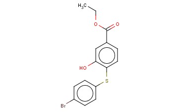 ETHYL 4-(4-BROMOPHENYLTHIO)-<span class='lighter'>3-HYDROXYBENZOATE</span>