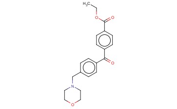 <span class='lighter'>4-CARBOETHOXY-4</span>'-<span class='lighter'>MORPHOLINOMETHYL</span> <span class='lighter'>BENZOPHENONE</span>