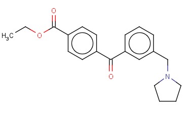 4'-<span class='lighter'>CARBOETHOXY-3-PYRROLIDINOMETHYL</span> <span class='lighter'>BENZOPHENONE</span>