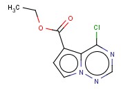 ETHYL 4-CHLOROPYRROLO[<span class='lighter'>2,1-F</span>][<span class='lighter'>1,2,4</span>]TRIAZINE-5-CARBOXYLATE