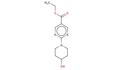 2-(4-羟基哌啶-1-基)<span class='lighter'>嘧啶</span>-5-<span class='lighter'>甲酸</span>乙酯