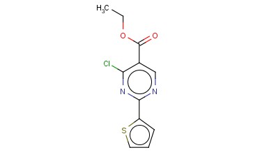 ETHYL <span class='lighter'>4-CHLORO-2-THIEN-2-YLPYRIMIDINE-5-CARBOXYLATE</span>