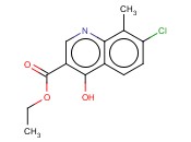 ETHYL <span class='lighter'>7-CHLORO-4-HYDROXY-8-METHYL-3-QUINOLINECARBOXYLATE</span>