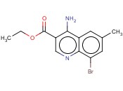 ETHYL <span class='lighter'>4-AMINO-8-BROMO-6-METHYLQUINOLINE-3-CARBOXYLATE</span>