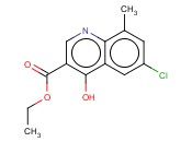 6-<span class='lighter'>CHLORO</span>-4-HYDROXY-8-METHYLQUINOLINE-3-CARBOXYLIC ETHYL <span class='lighter'>ESTER</span>