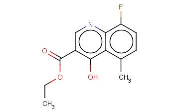 ETHYL <span class='lighter'>8-FLUORO-4-HYDROXY-5-METHYL-3-QUINOLINECARBOXYLATE</span>