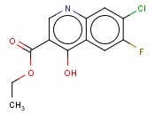 ETHYL <span class='lighter'>7-CHLORO-6-FLUORO-4-HYDROXY-3-QUINOLINECARBOXYLATE</span>