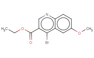 ETHYL <span class='lighter'>4-BROMO-6-METHOXYQUINOLINE-3-CARBOXYLATE</span>
