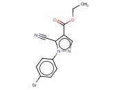 5-氰基-1-（4-<span class='lighter'>溴</span>苯基）-1H-<span class='lighter'>吡唑</span>-4-羧酸乙酯