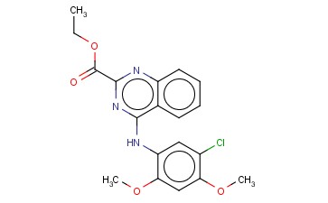 ETHYL 4-(5-CHLORO-2,4-DIMETHOXYANILINO)QUINAZOLINE-2-CARBOXYLATE