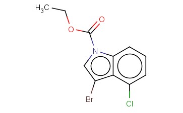 ETHYL 3-BROMO-4-<span class='lighter'>CHLOROINDOLE</span>-1-CARBOXYLATE