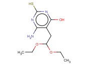 6-氨基-5-(2,2-<span class='lighter'>二</span>乙氧基乙基)-4-羟基-2-<span class='lighter'>巯基</span>嘧啶