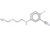 5-[(2-ETHOXYETHYL)AMINO]-<span class='lighter'>2-FLUOROBENZONITRILE</span>