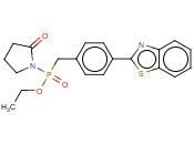 乙基 (4-benzothiazol-2-ylbenzyl)(2-羰基<span class='lighter'>吡咯烷</span>并)膦酸酯