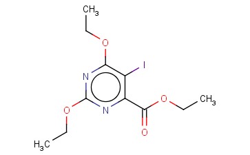ETHYL <span class='lighter'>2,6-DIETHOXY-5-IODOPYRIMIDINE-4-CARBOXYLATE</span>