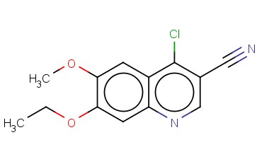 <span class='lighter'>3-QUINOLINECARBONITRILE</span>, 4-CHLORO-7-ETHOXY-6-METHOXY-