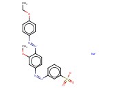 3-[[4-[(4-<span class='lighter'>乙</span><span class='lighter'>氧</span>苯基)偶氮]-3-甲<span class='lighter'>氧</span>苯基]偶氮]<span class='lighter'>苯</span>磺酸钠盐