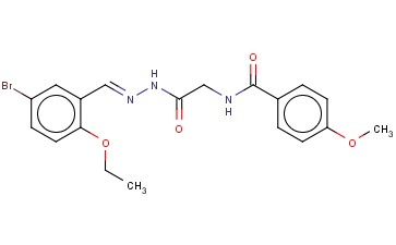 N-(2-(2-(5-BROMO-2-ETHOXYBENZYLIDENE)HYDRAZINO)-2-OXOETHYL)-4-METHOXYBENZAMIDE