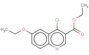 <span class='lighter'>4-CHLORO-6-ETHOXYQUINOLINE-3-CARBOXYLIC</span> ACID ETHYL <span class='lighter'>ESTER</span>