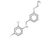 2-CHLORO-N-[(3-ETHOXYPHENYL)METHYL]-<span class='lighter'>4-IODOANILINE</span>